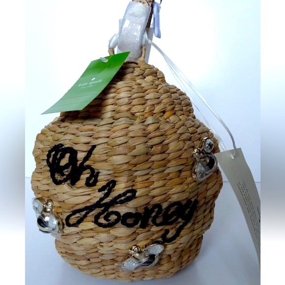 kate spade Handbags - SOLD - NWT KATE SPADE Oh HONEY 🐝 Pot Wicker Purse